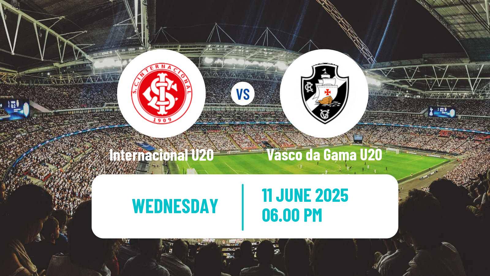 Soccer Brasileiro U20 Internacional U20 - Vasco da Gama U20