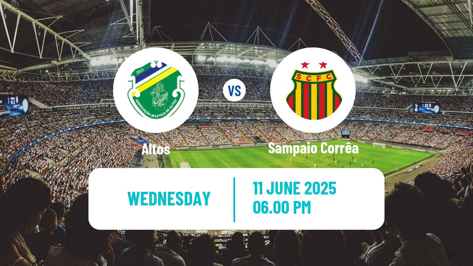 Soccer Brazilian Serie D Altos - Sampaio Corrêa