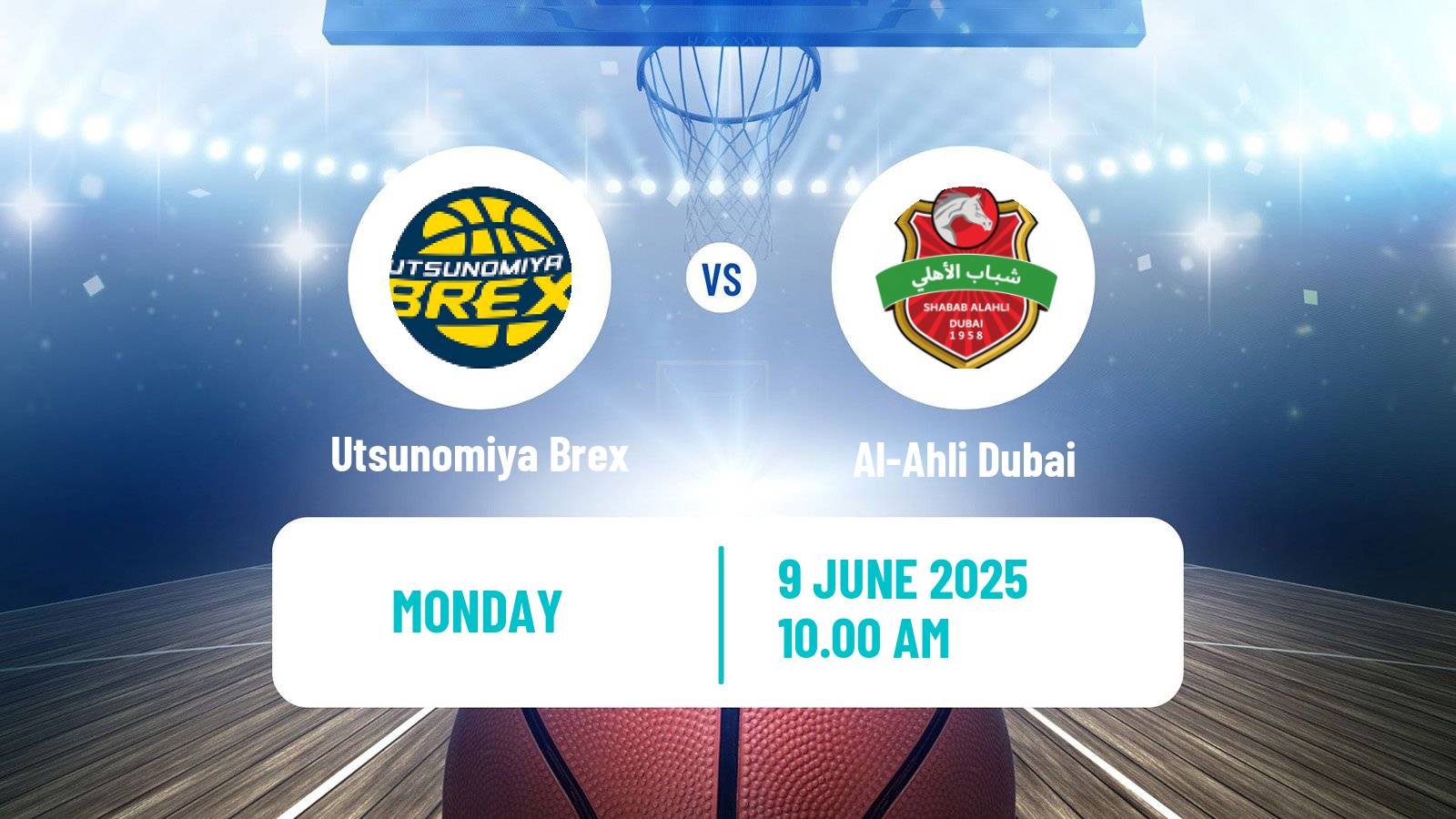 Basketball Asia Champions League Basketball Utsunomiya Brex - Al-Ahli Dubai