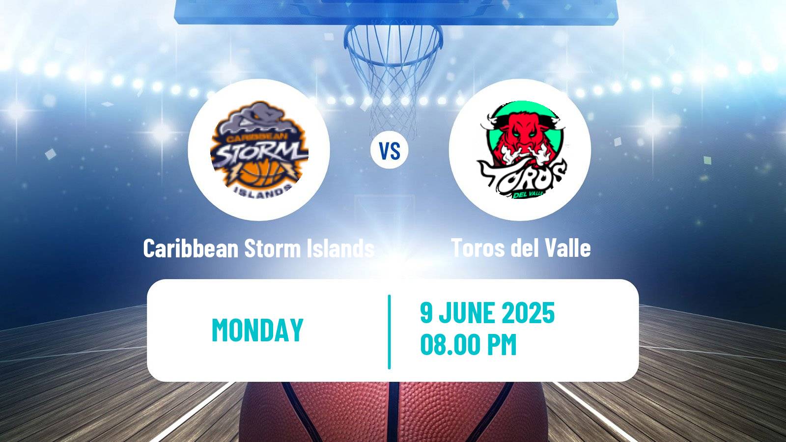 Basketball Colombian LBP Basketball Caribbean Storm Islands - Toros del Valle