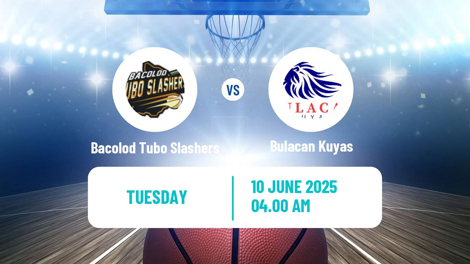 Basketball Philippines MBPL  Bacolod Tubo Slashers - Bulacan Kuyas