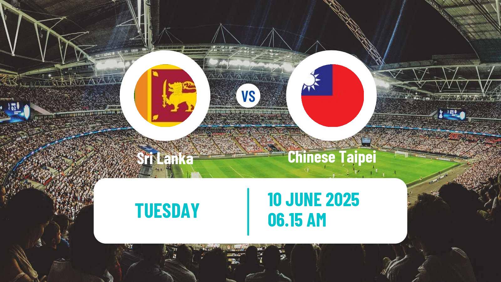 Soccer Asian Cup Sri Lanka - Chinese Taipei
