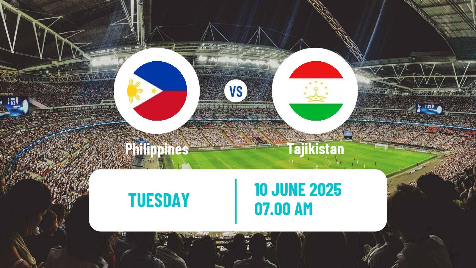 Soccer Asian Cup Philippines - Tajikistan
