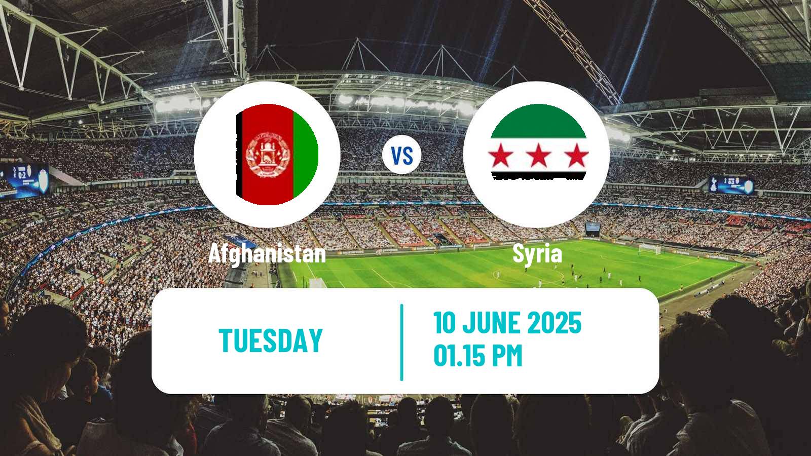 Soccer Asian Cup Afghanistan - Syria