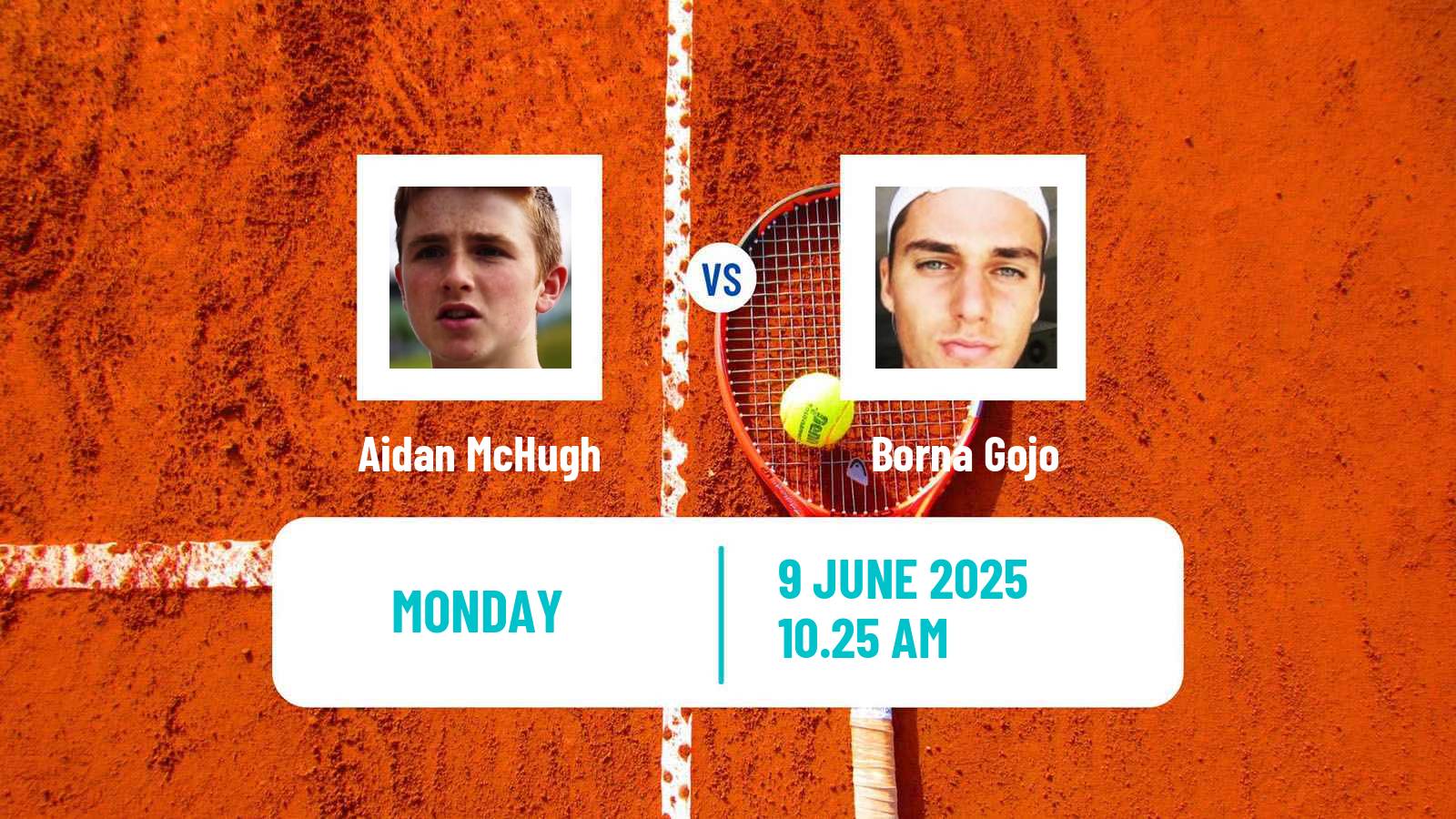 Tennis Ilkley Challenger Men Aidan McHugh - Borna Gojo