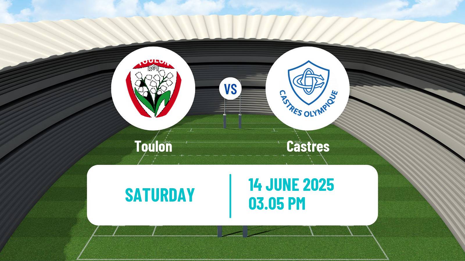 Rugby union French Top 14 Toulon - Castres