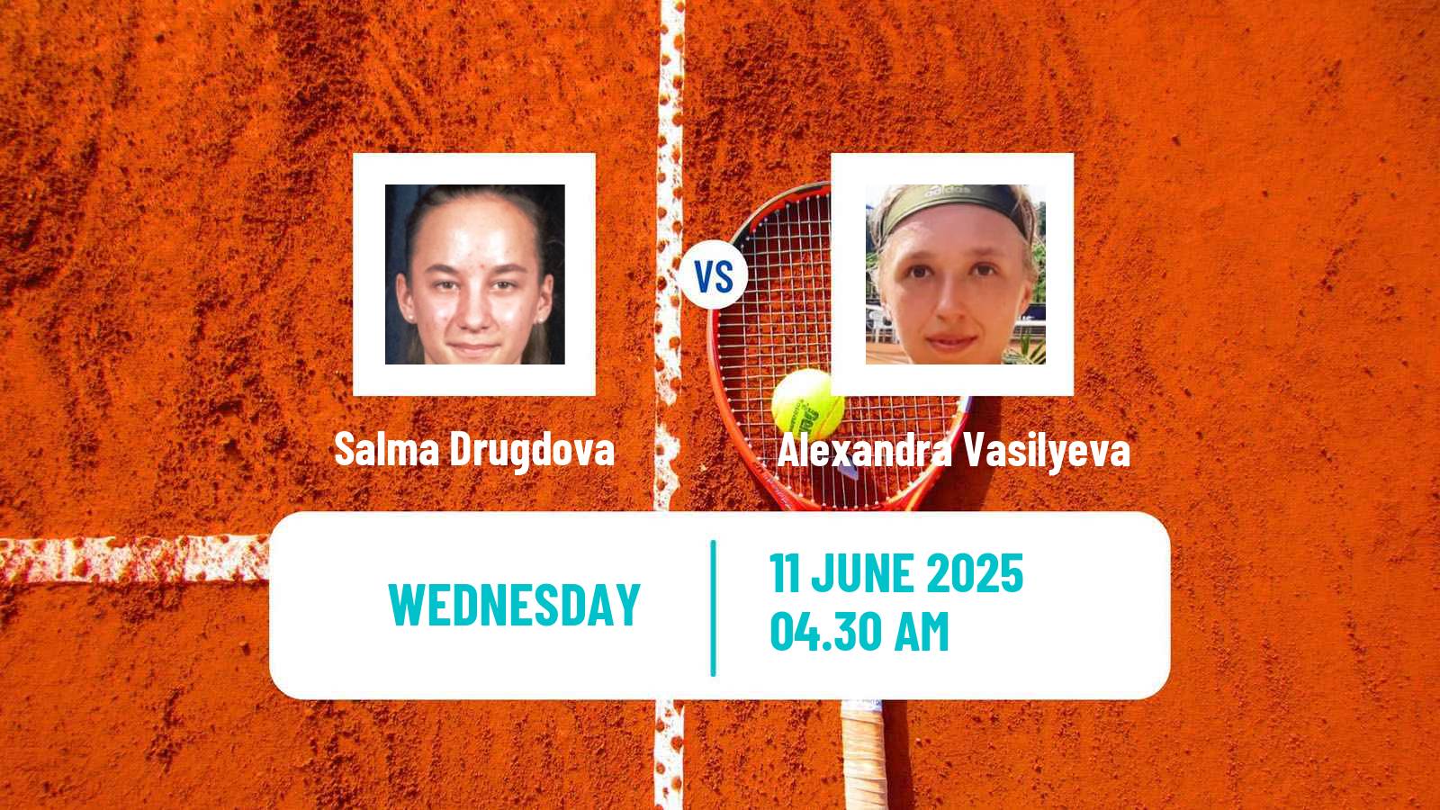 Tennis ITF W15 Gdansk Women Salma Drugdova - Alexandra Vasilyeva