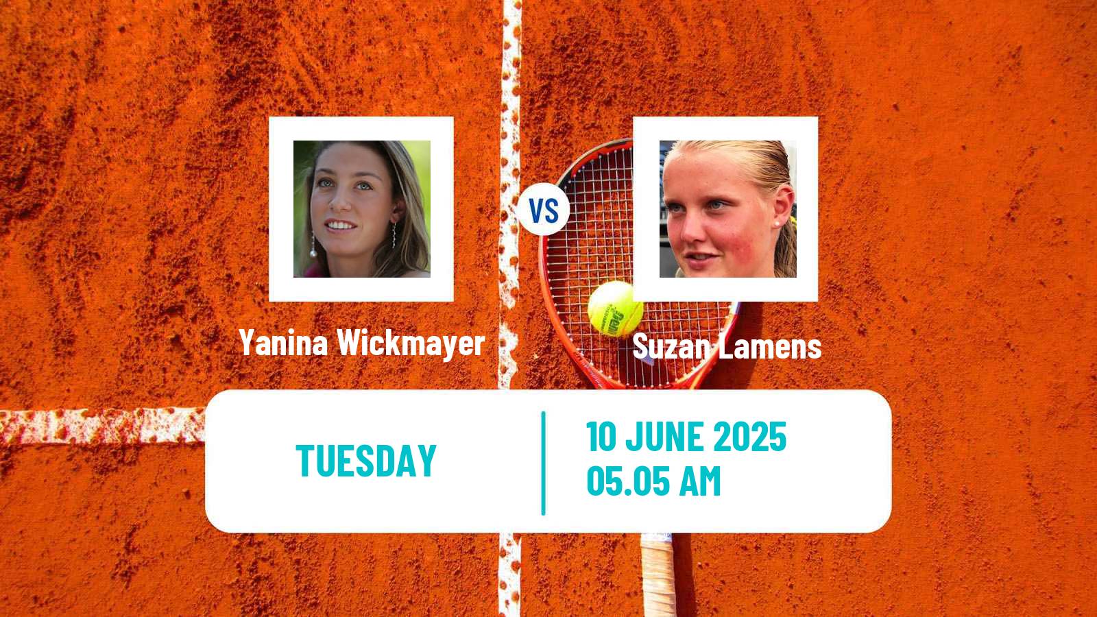 Tennis WTA Hertogenbosch Yanina Wickmayer - Suzan Lamens