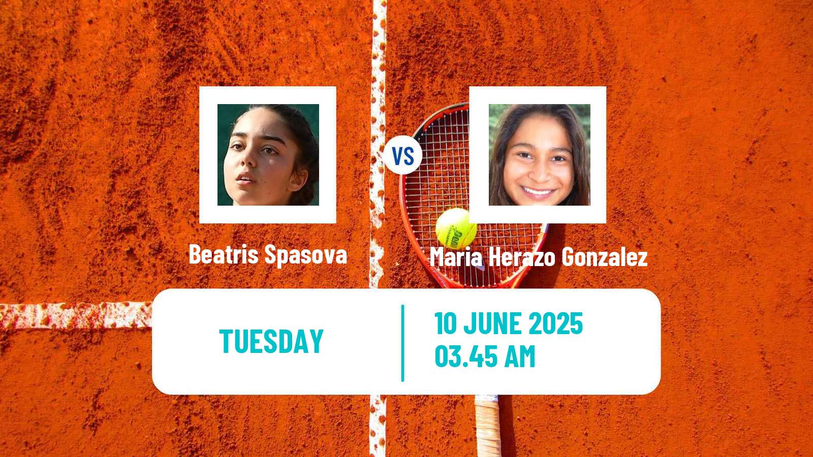 Tennis ITF W15 Kursumlijska Banja 6 Women Beatris Spasova - Maria Herazo Gonzalez