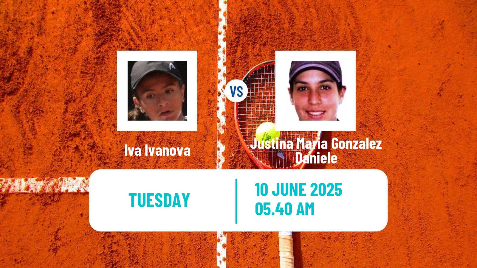 Tennis ITF W15 Kursumlijska Banja 6 Women Iva Ivanova - Justina Maria Gonzalez Daniele