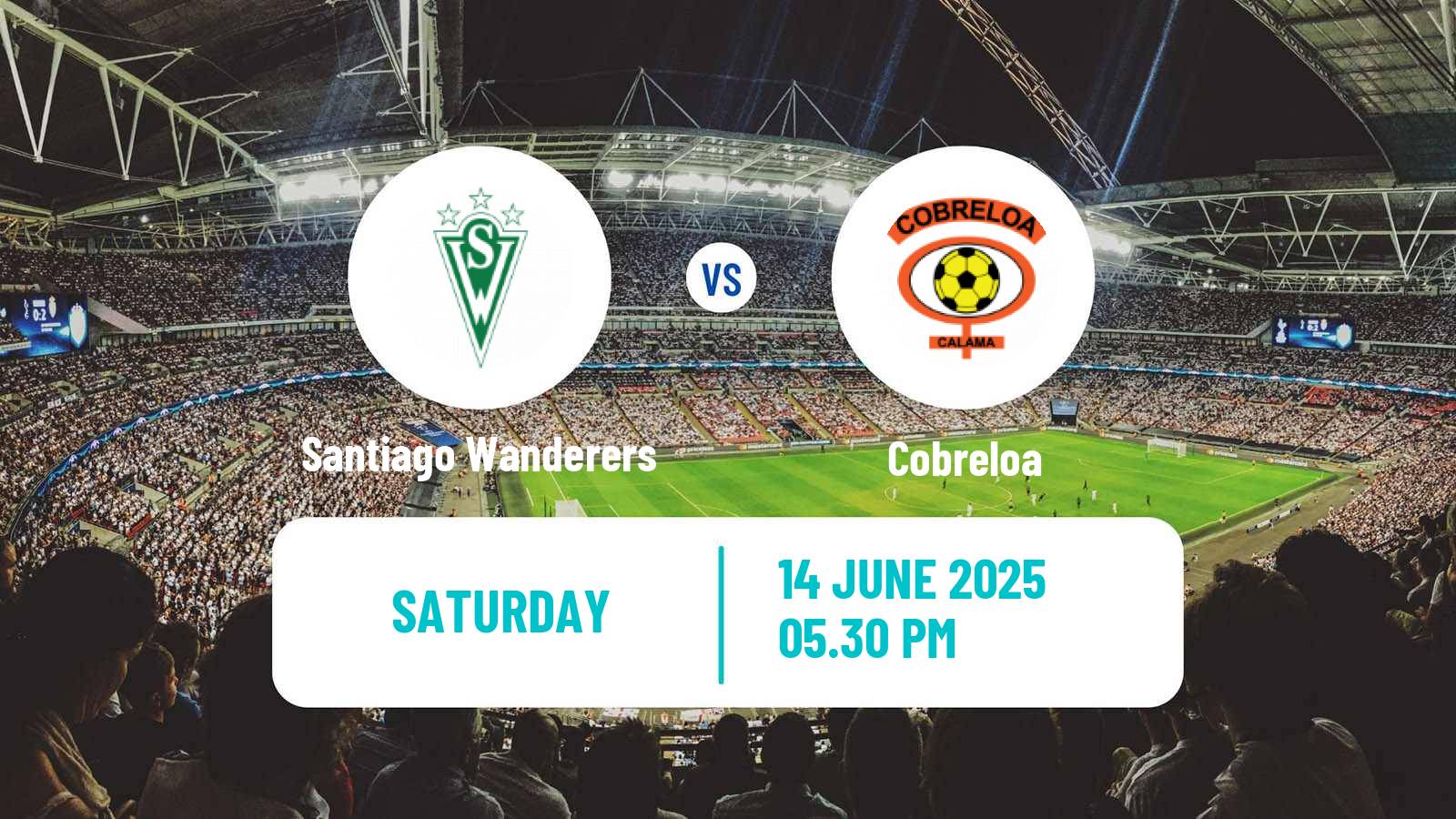 Soccer Chilean Primera B Santiago Wanderers - Cobreloa