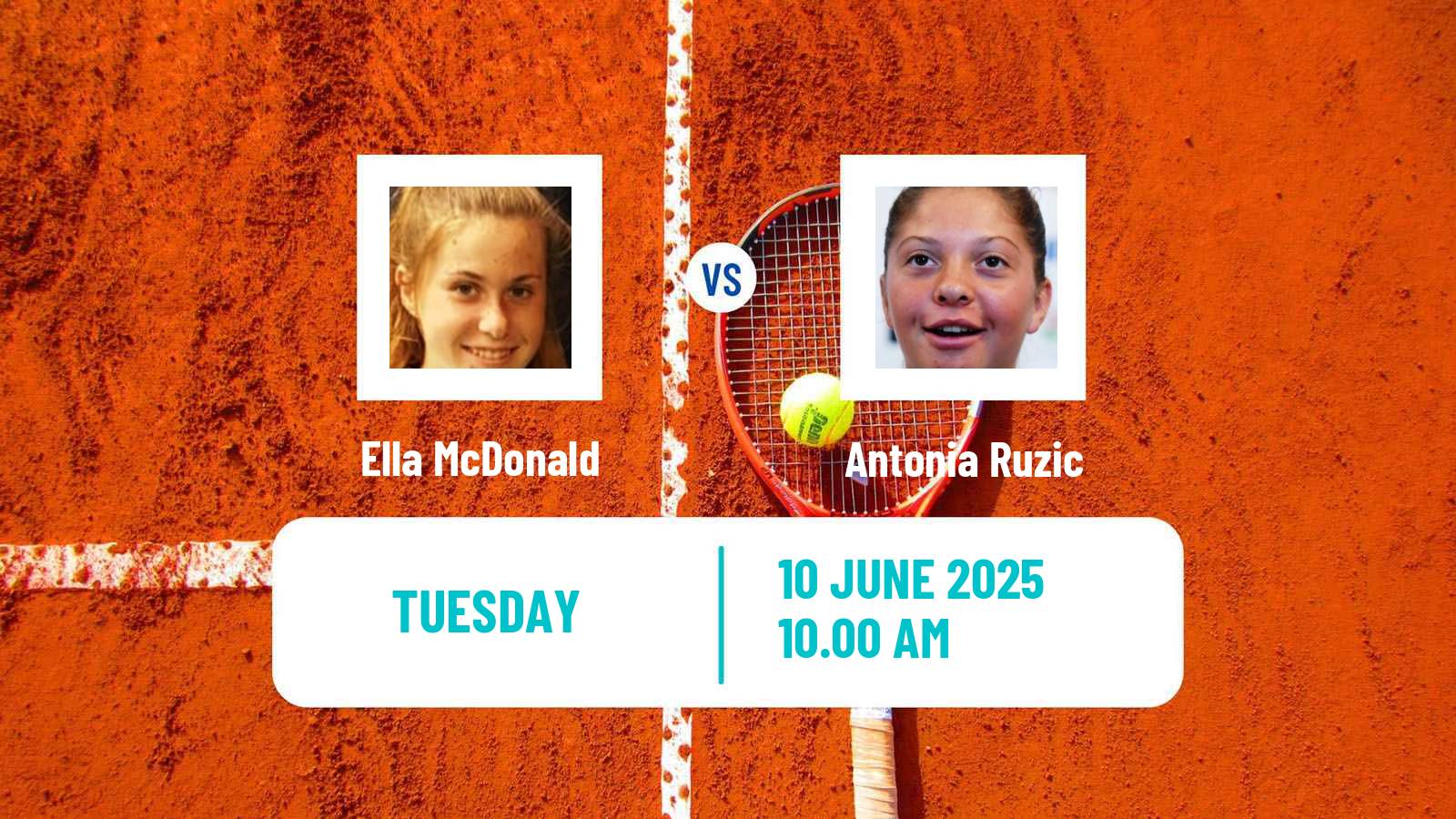 Tennis Ilkley Challenger Women Ella McDonald - Antonia Ruzic