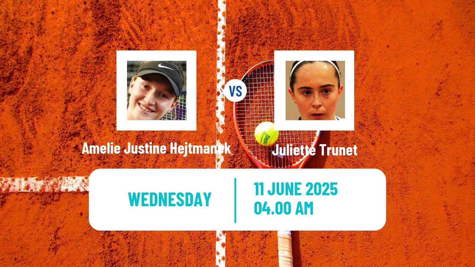 Tennis ITF W15 Norges La Ville Women Amelie Justine Hejtmanek - Juliette Trunet