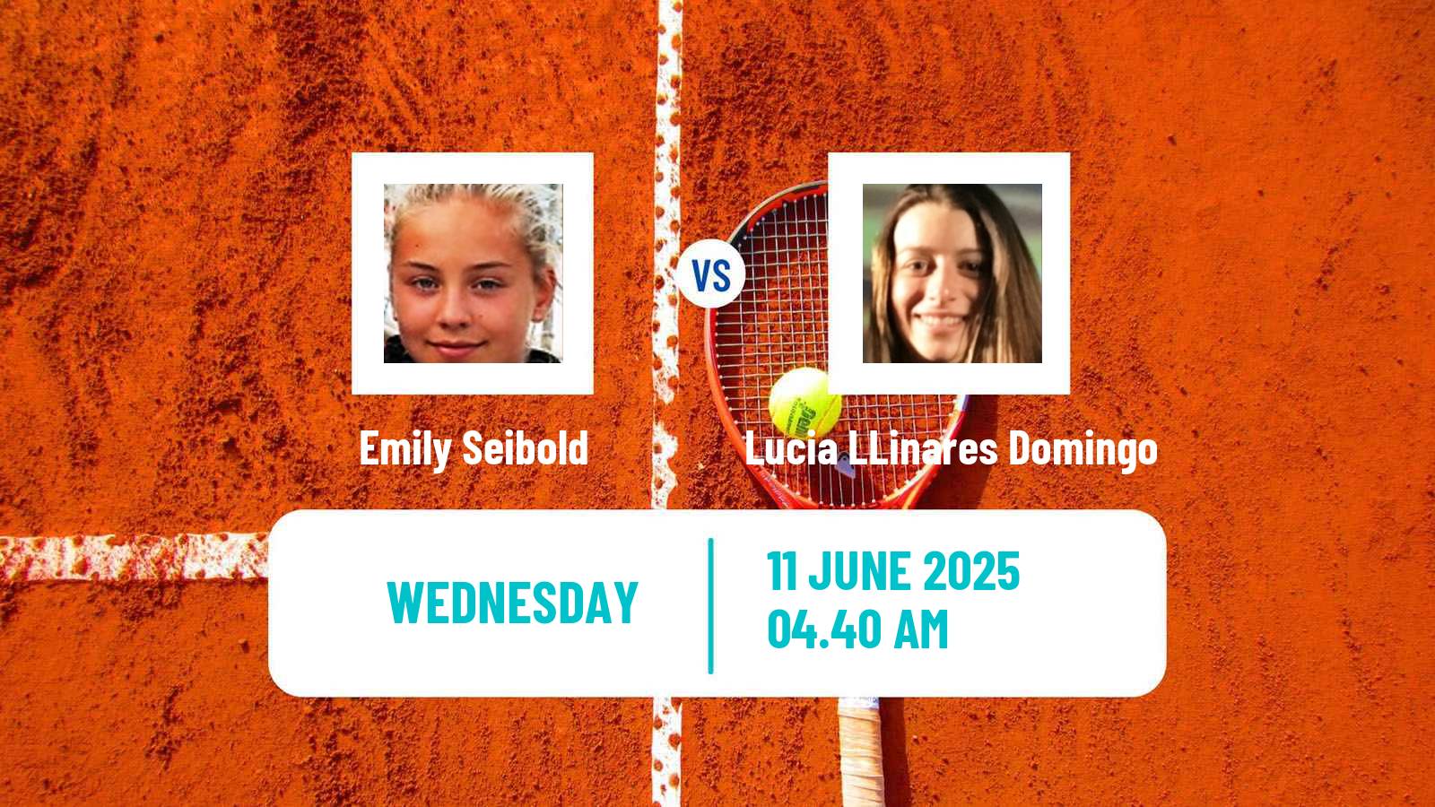 Tennis ITF W15 Madrid Women Emily Seibold - Lucia LLinares Domingo