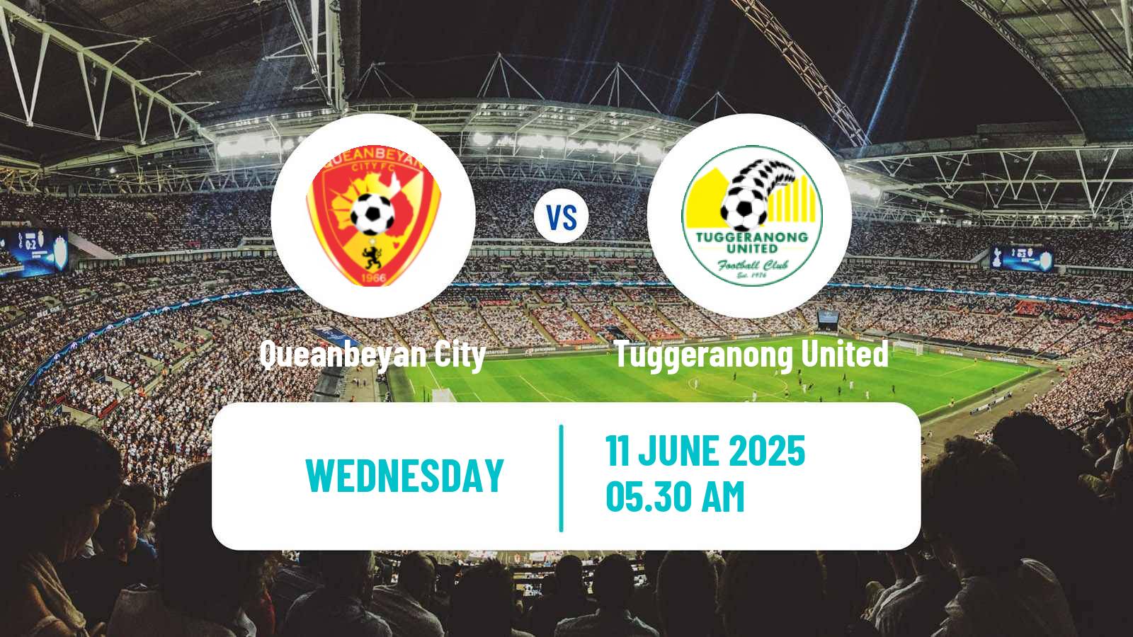 Soccer Australian NPL ACT Queanbeyan City - Tuggeranong United