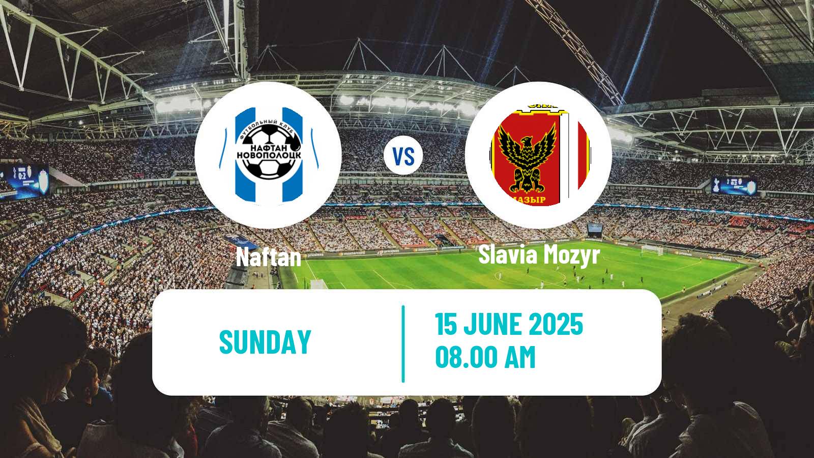 Soccer Belarusian Vysshaya Liga Naftan - Slavia Mozyr