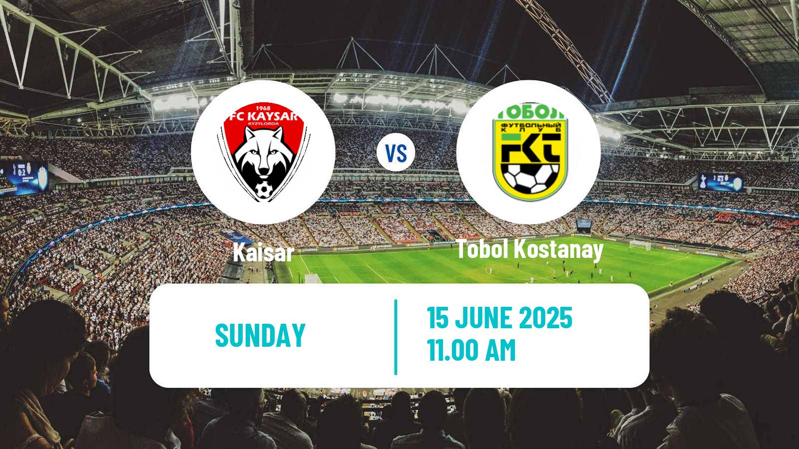 Soccer Kazakh Premier League Kaisar - Tobol Kostanay