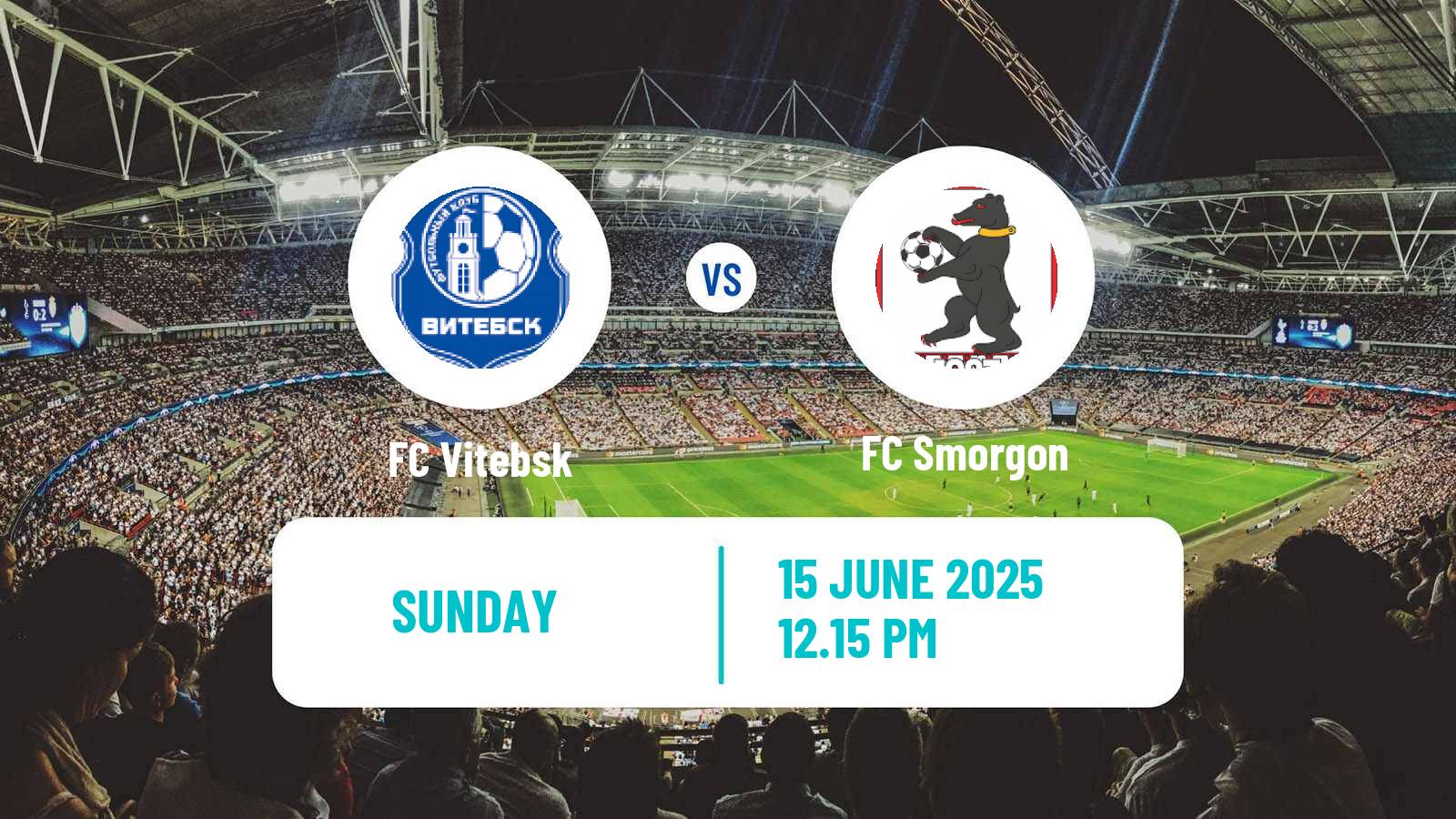 Soccer Belarusian Vysshaya Liga Vitebsk - Smorgon