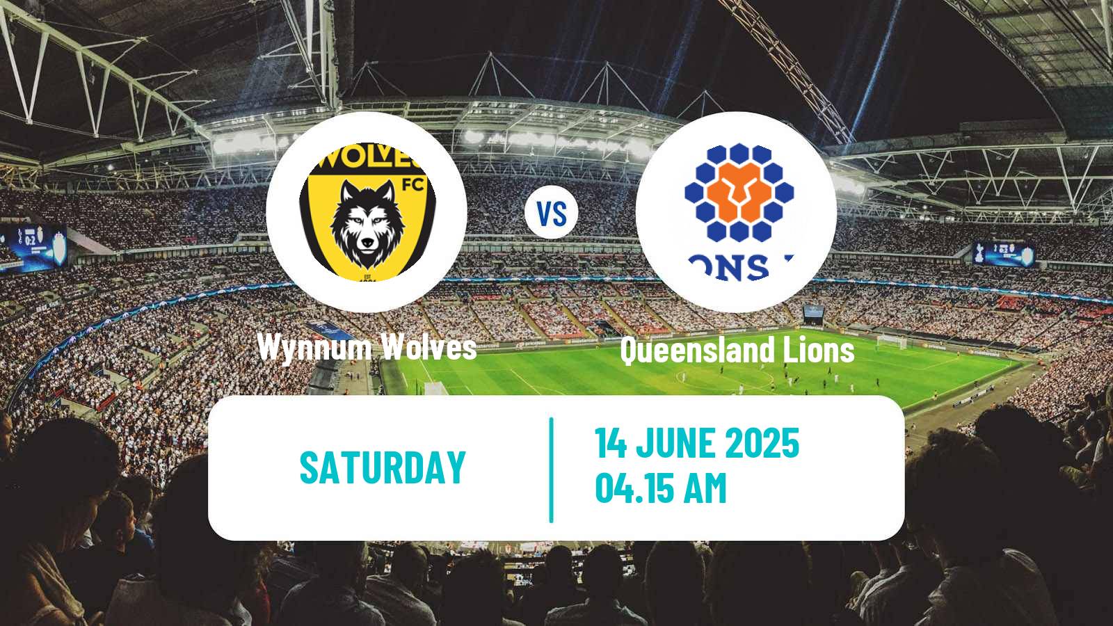 Soccer Australian NPL Queensland Wynnum Wolves - Queensland Lions