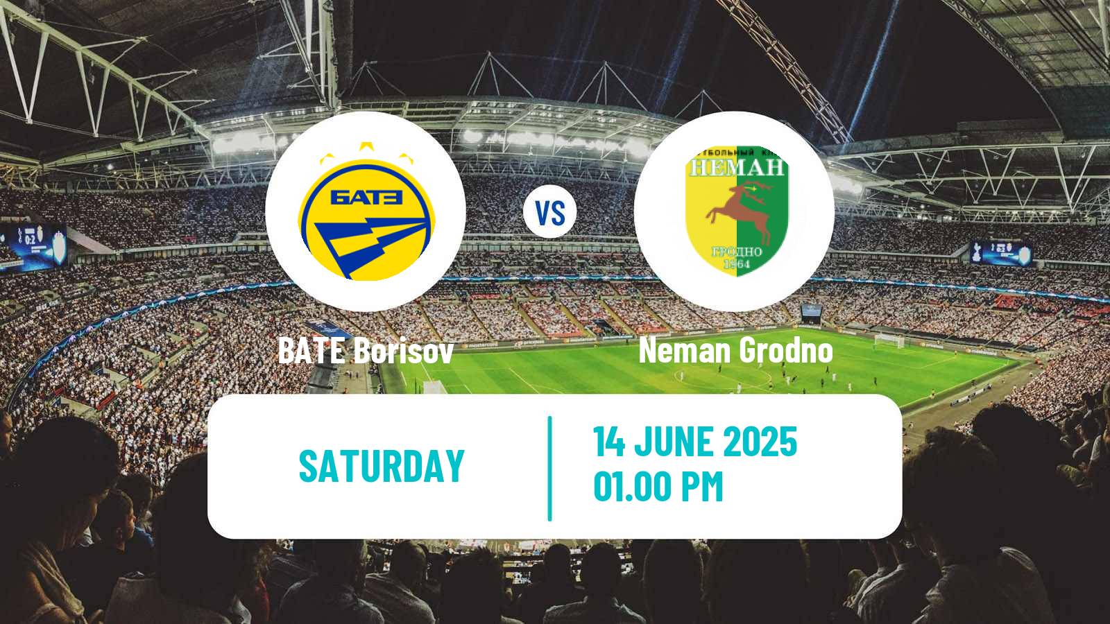Soccer Belarusian Vysshaya Liga BATE Borisov - Neman Grodno