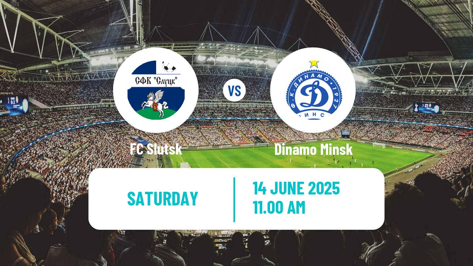 Soccer Belarusian Vysshaya Liga Slutsk - Dinamo Minsk