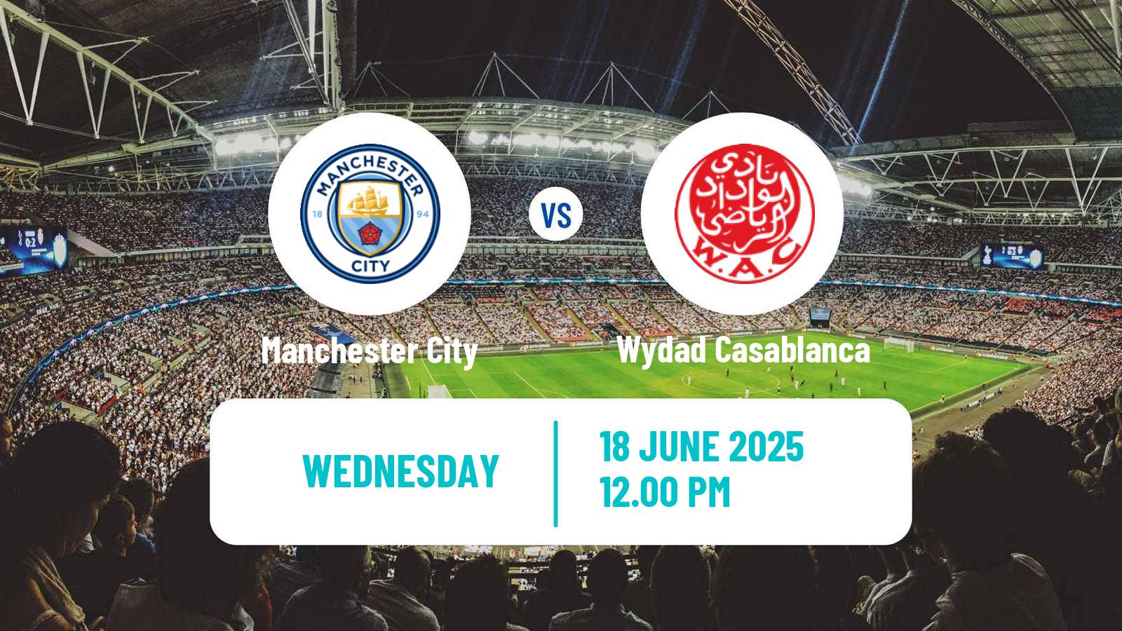 Soccer FIFA Club World Cup Manchester City - Wydad Casablanca