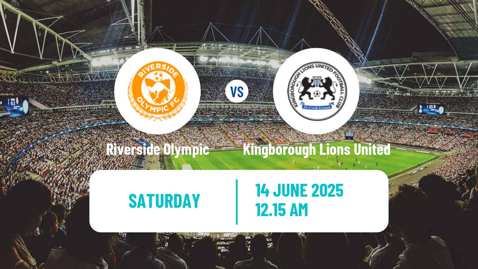 Soccer Australian NPL Tasmania Riverside Olympic - Kingborough Lions United