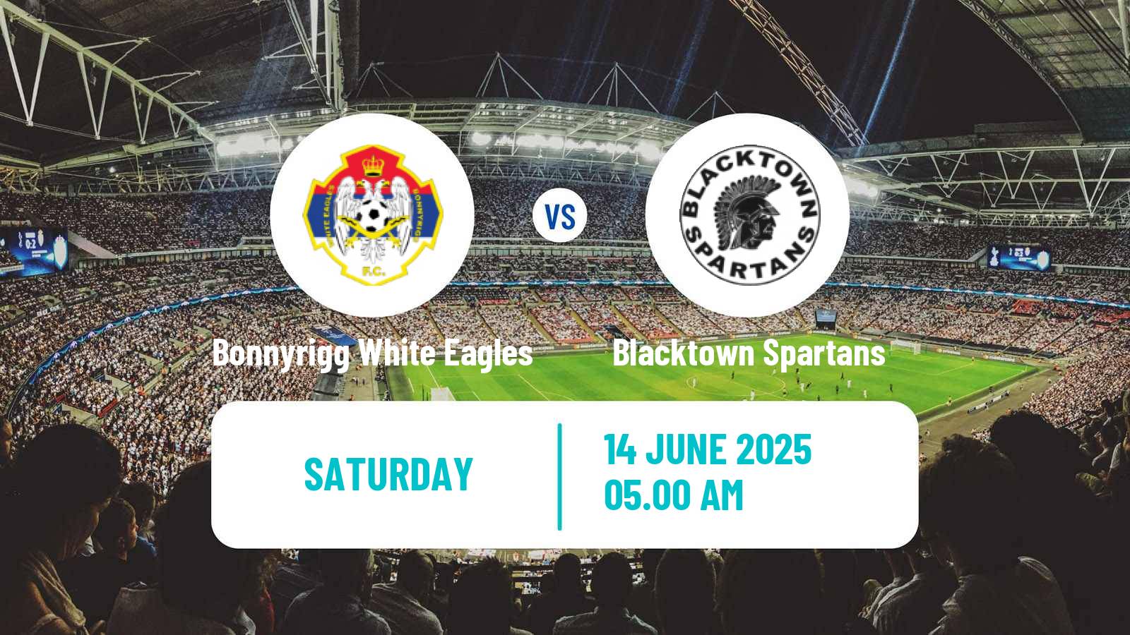 Soccer Australian NSW League One Bonnyrigg White Eagles - Blacktown Spartans