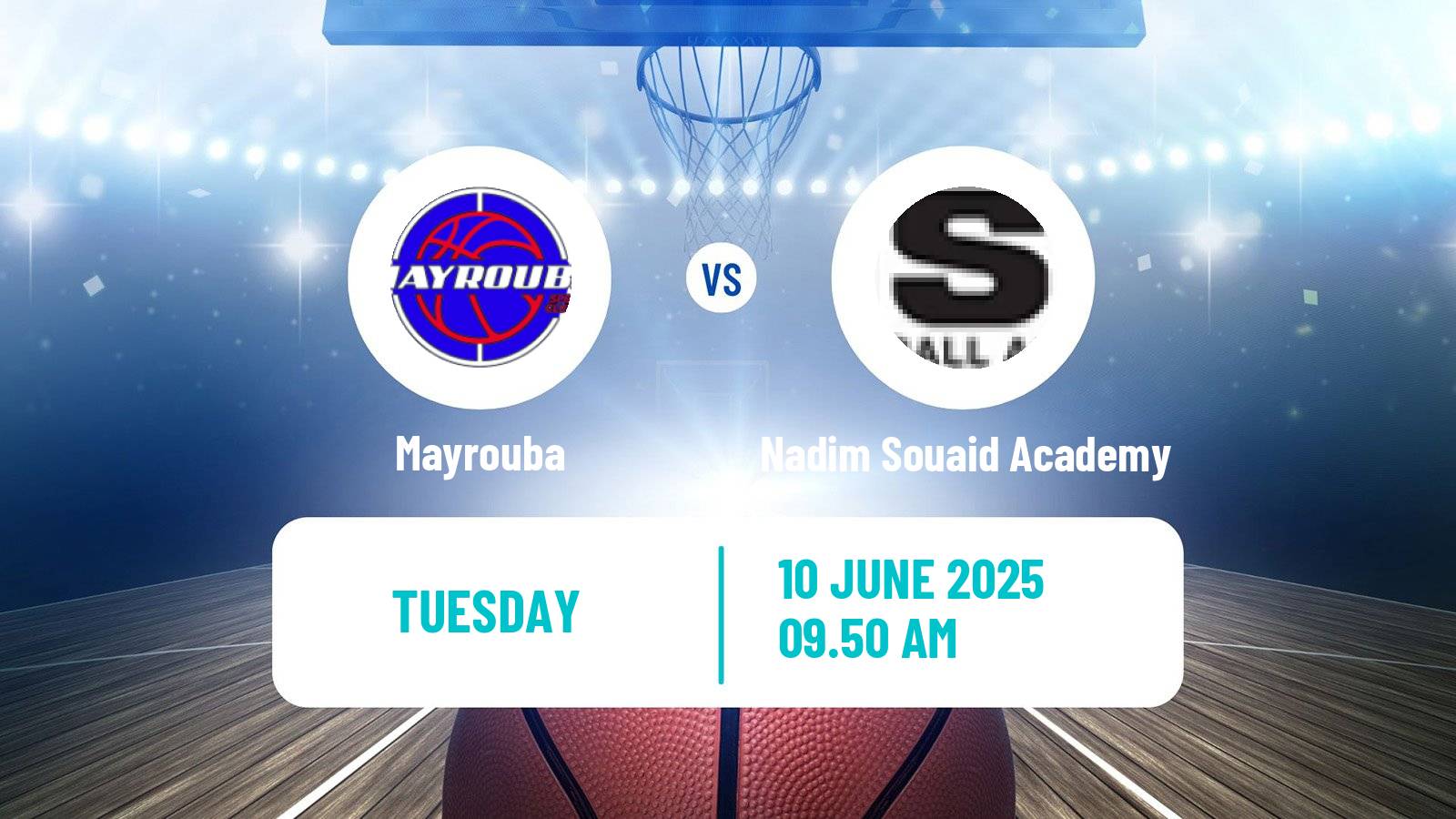 Basketball Lebanese Division 1 Basketball Mayrouba - Nadim Souaid Academy