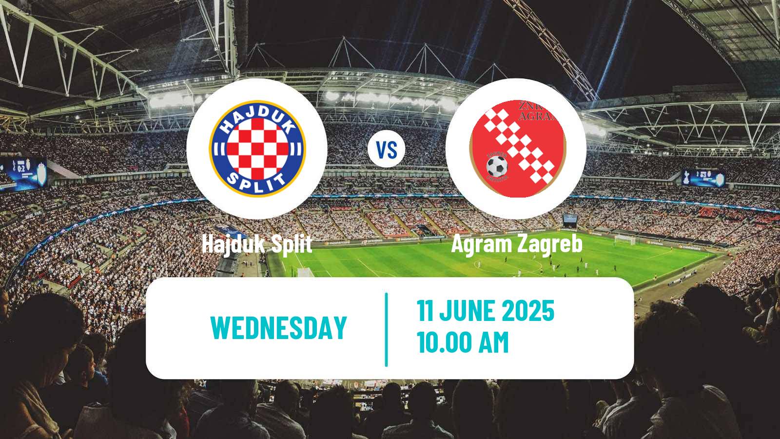Soccer Croatian 1 HNL Women Hajduk Split - Agram Zagreb