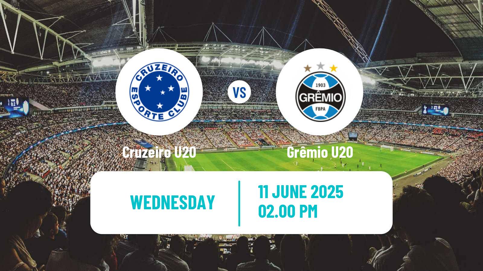 Soccer Brasileiro U20 Cruzeiro U20 - Grêmio U20