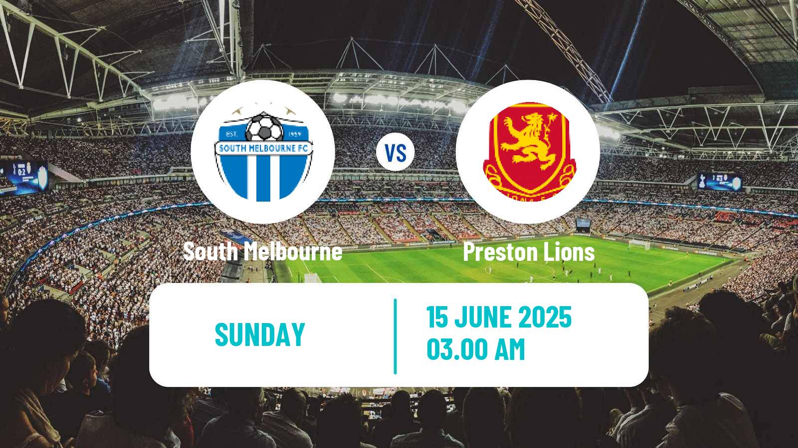 Soccer Australian NPL Victoria South Melbourne - Preston Lions