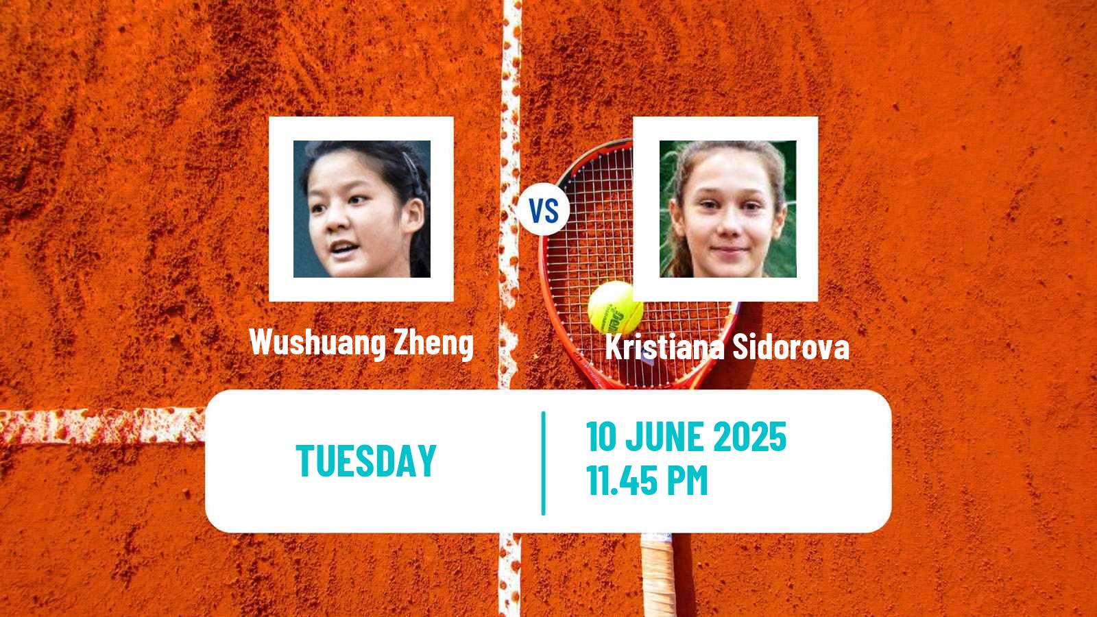 Tennis ITF W35 Luzhou Women Wushuang Zheng - Kristiana Sidorova