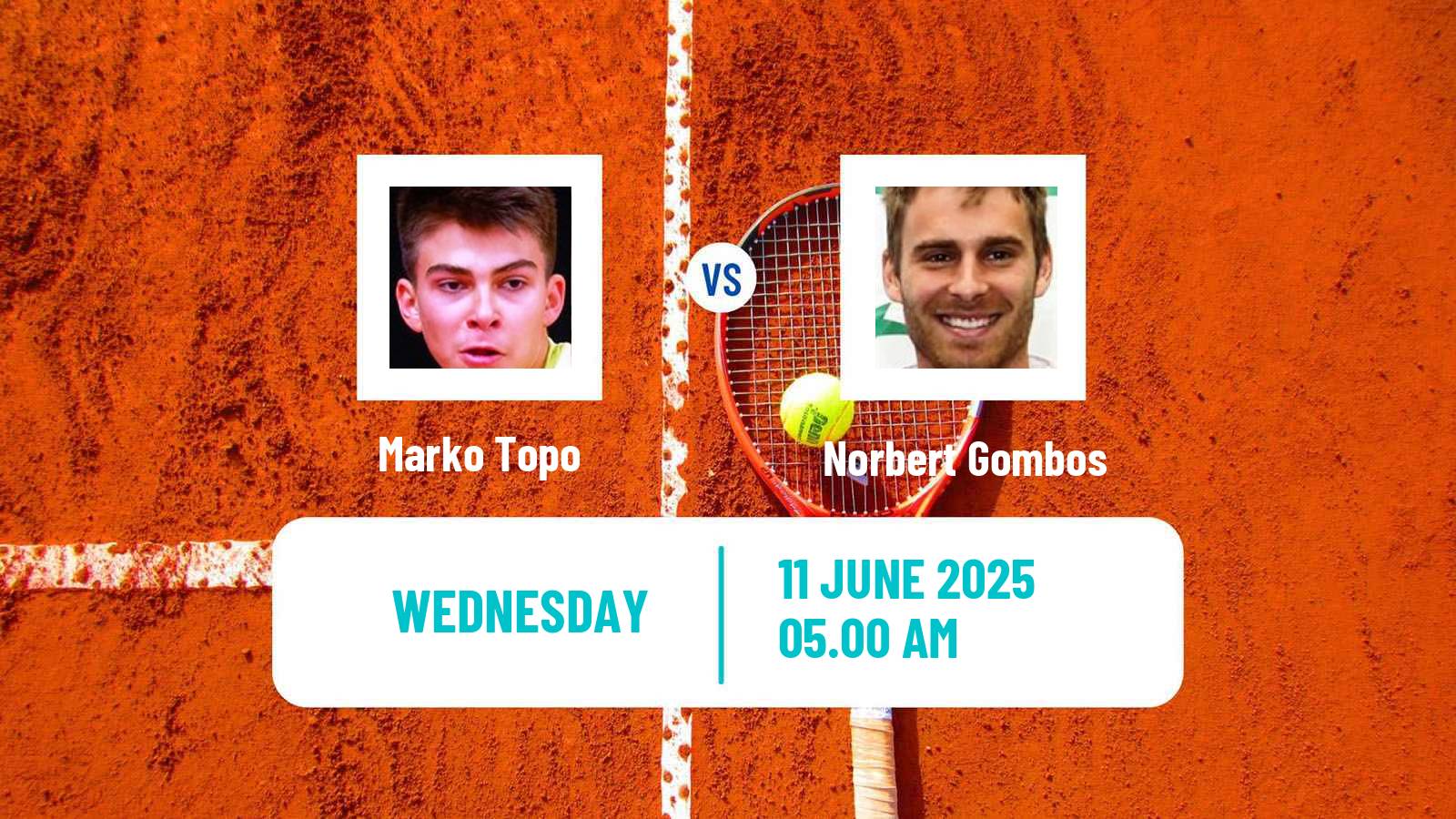 Tennis Bratislava Challenger Men Marko Topo - Norbert Gombos