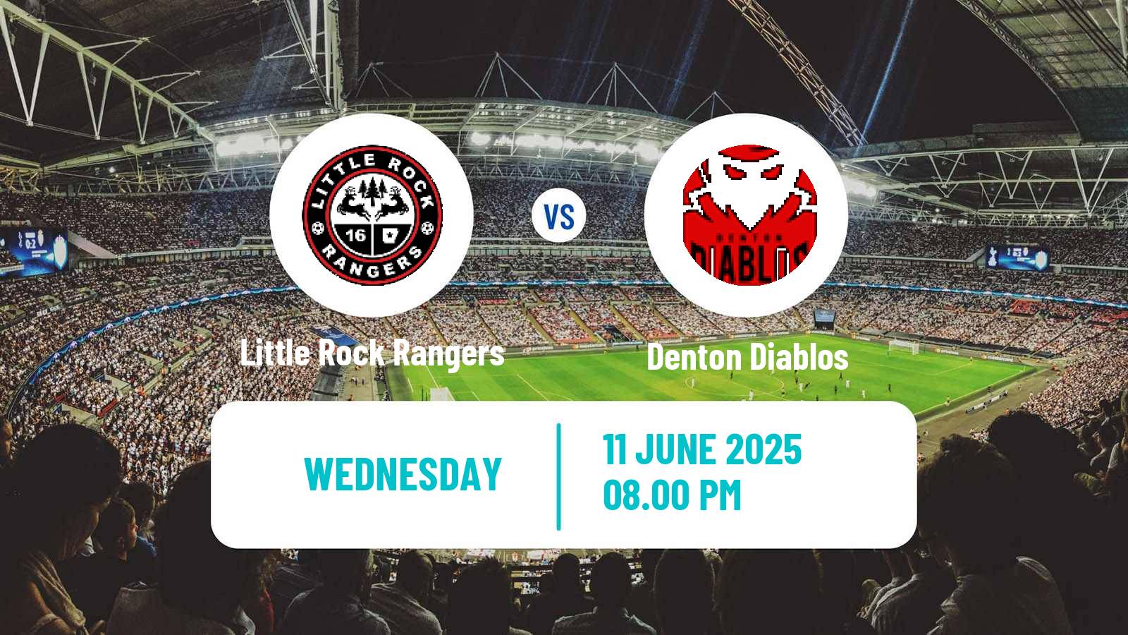 Soccer USL League Two Little Rock Rangers - Denton Diablos
