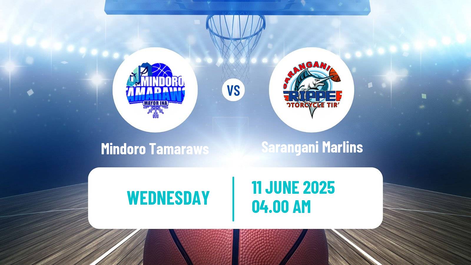 Basketball Philippines MBPL  Mindoro Tamaraws - Sarangani Marlins