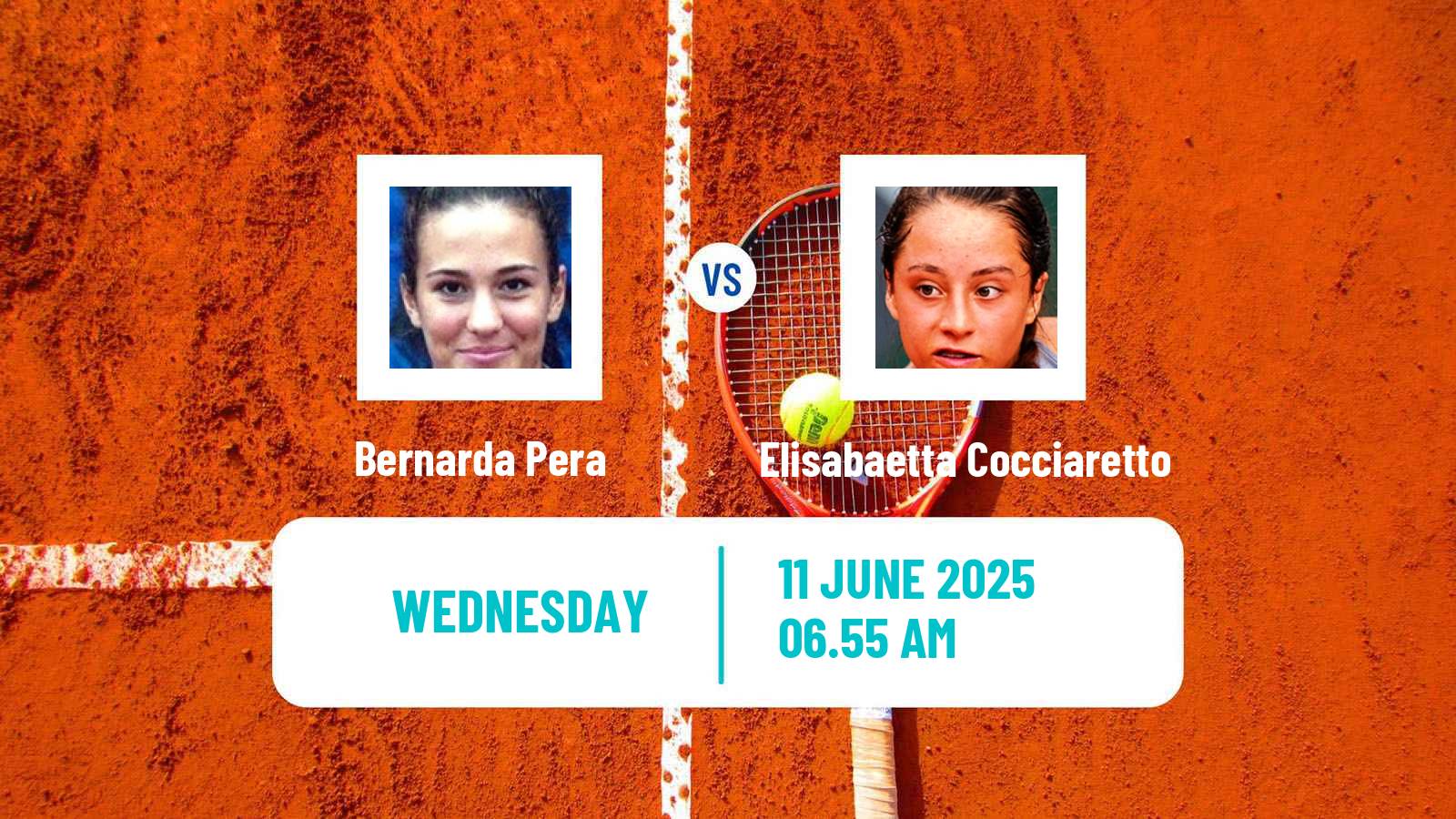 Tennis WTA Hertogenbosch Bernarda Pera - Elisabaetta Cocciaretto