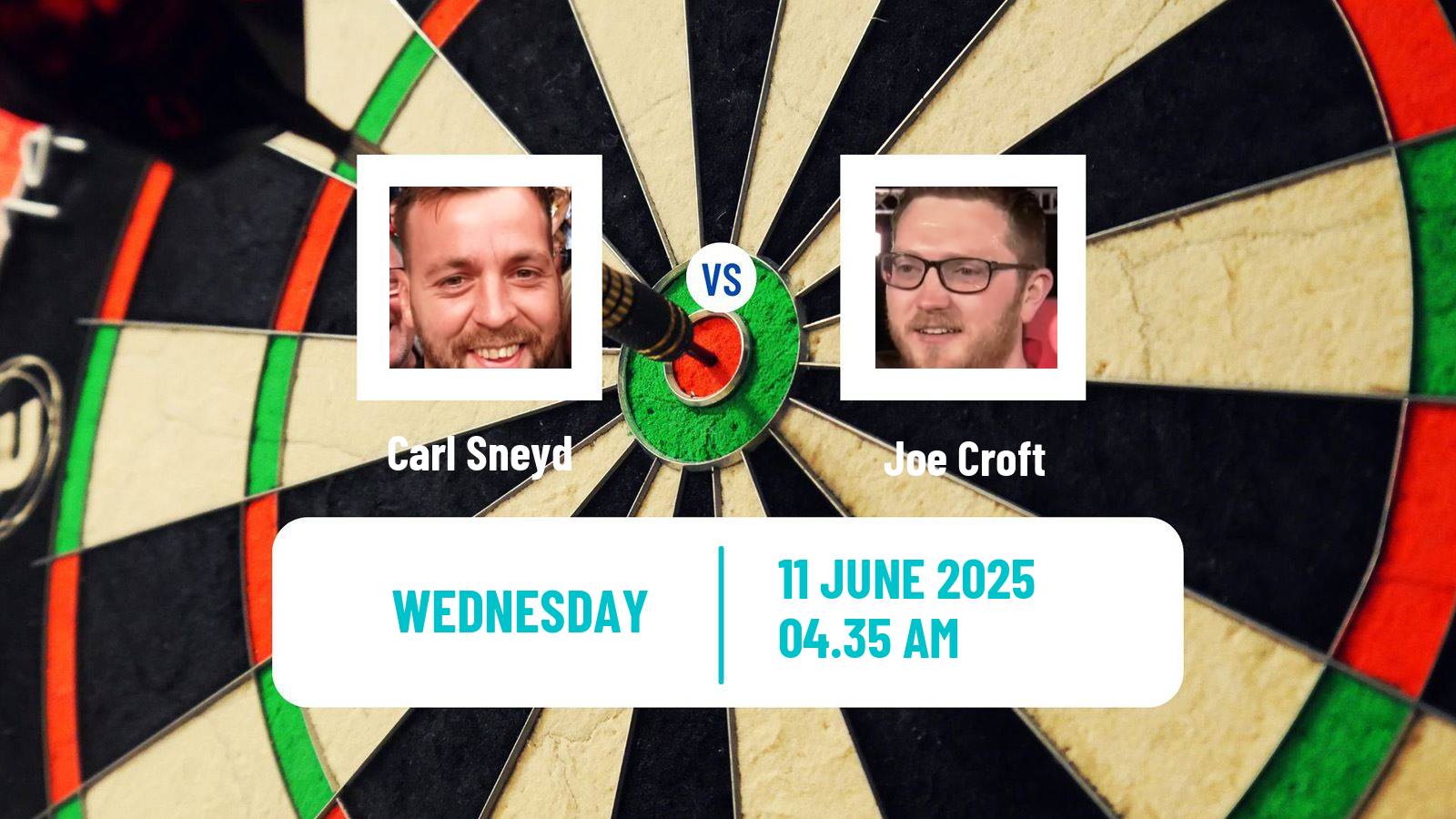 Darts Modus Super Series Carl Sneyd - Joe Croft