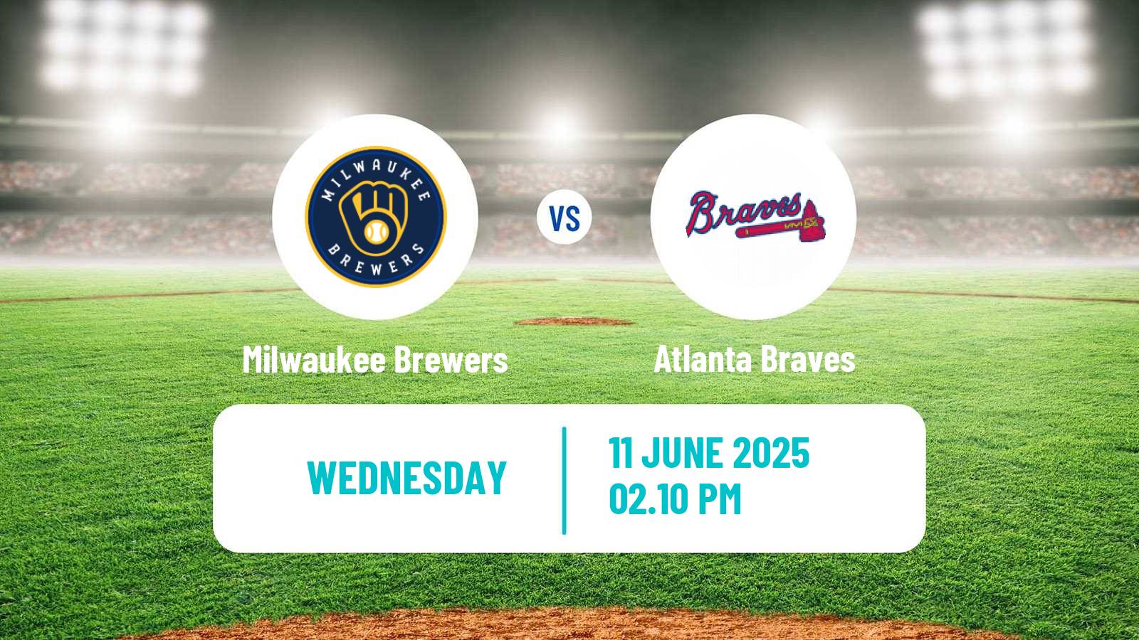 Baseball MLB Milwaukee Brewers - Atlanta Braves