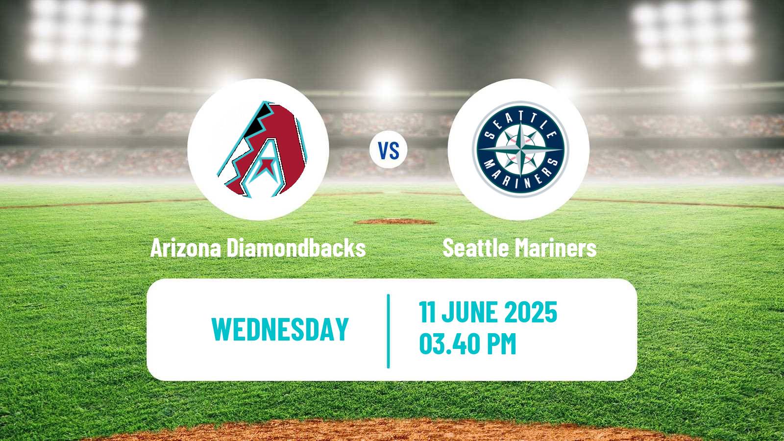 Baseball MLB Arizona Diamondbacks - Seattle Mariners