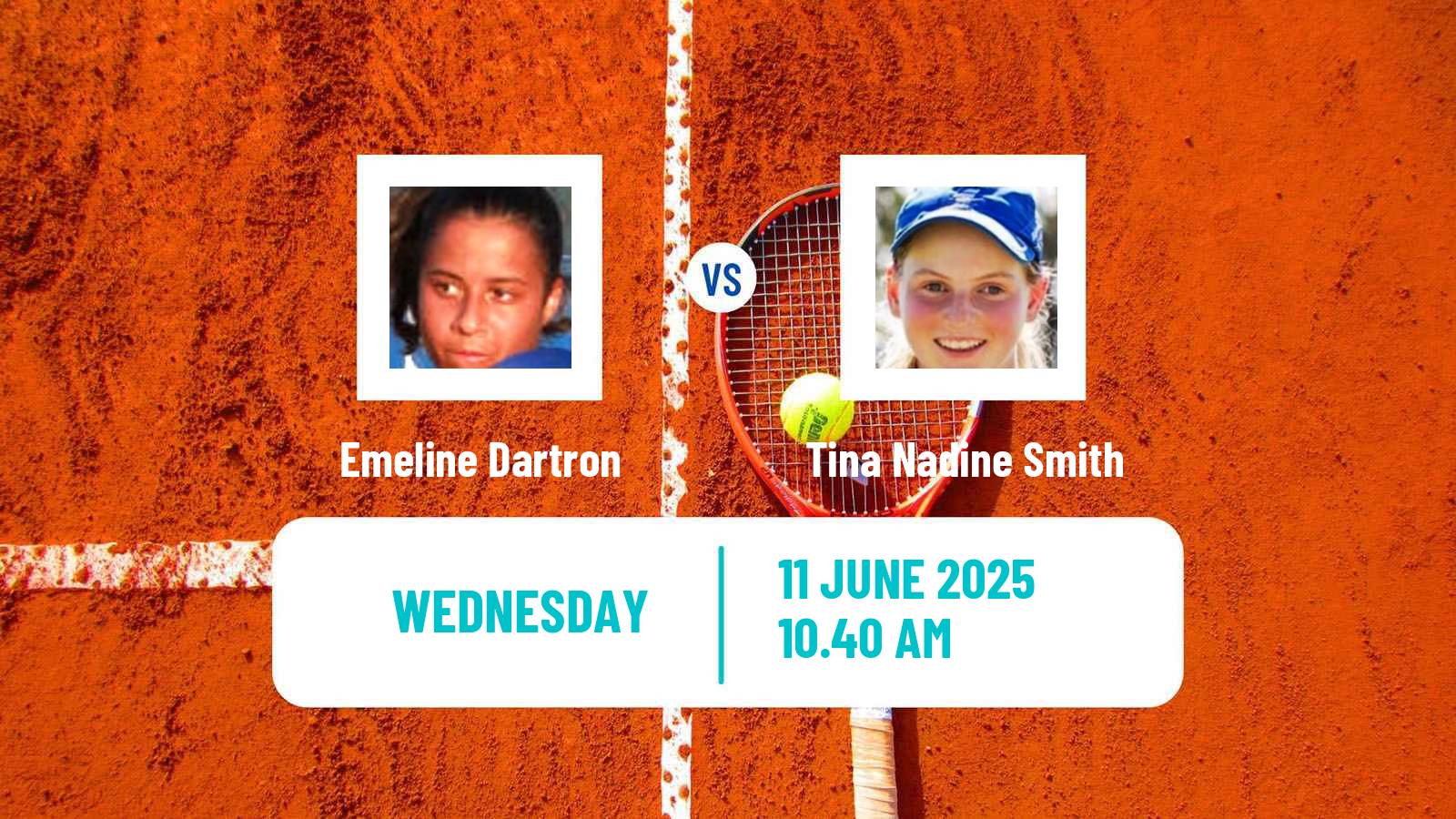 Tennis ITF W100 Biarritz Women Emeline Dartron - Tina Nadine Smith