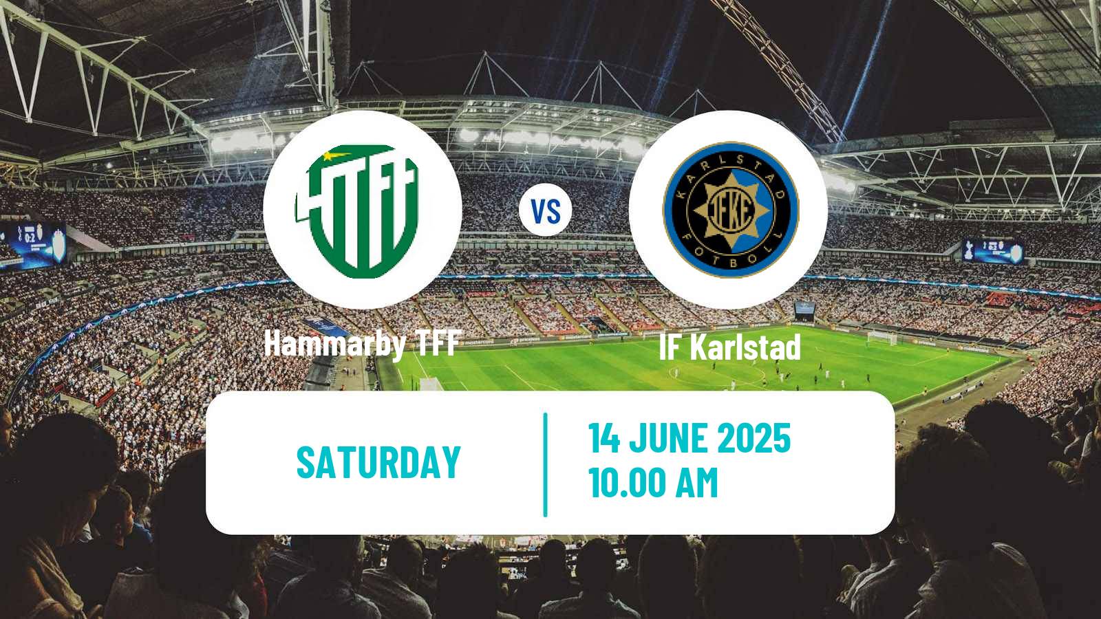 Soccer Swedish Division 1 Norra Hammarby TFF - Karlstad