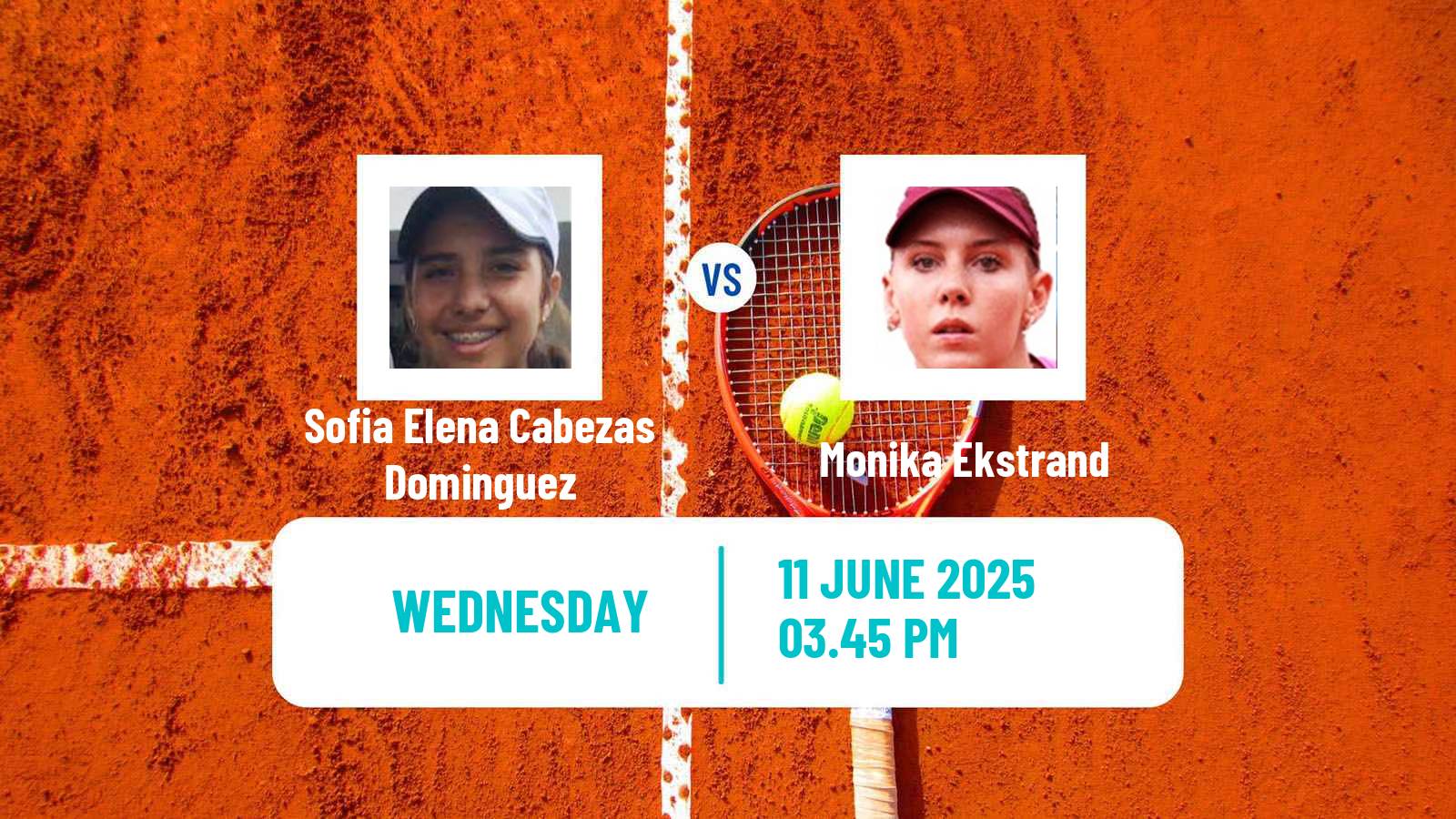 Tennis ITF W35 Santo Domingo 4 Women Sofia Elena Cabezas Dominguez - Monika Ekstrand