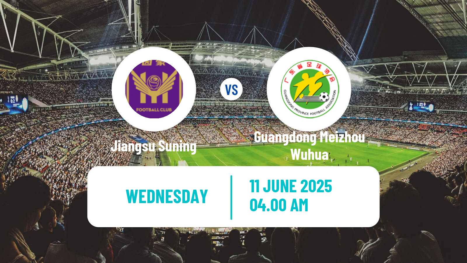 Soccer Chinese Super League Women Jiangsu Suning - Guangdong Meizhou Wuhua