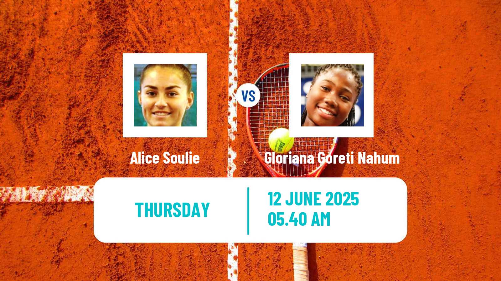 Tennis ITF W15 Monastir 23 Women Alice Soulie - Gloriana Goreti Nahum