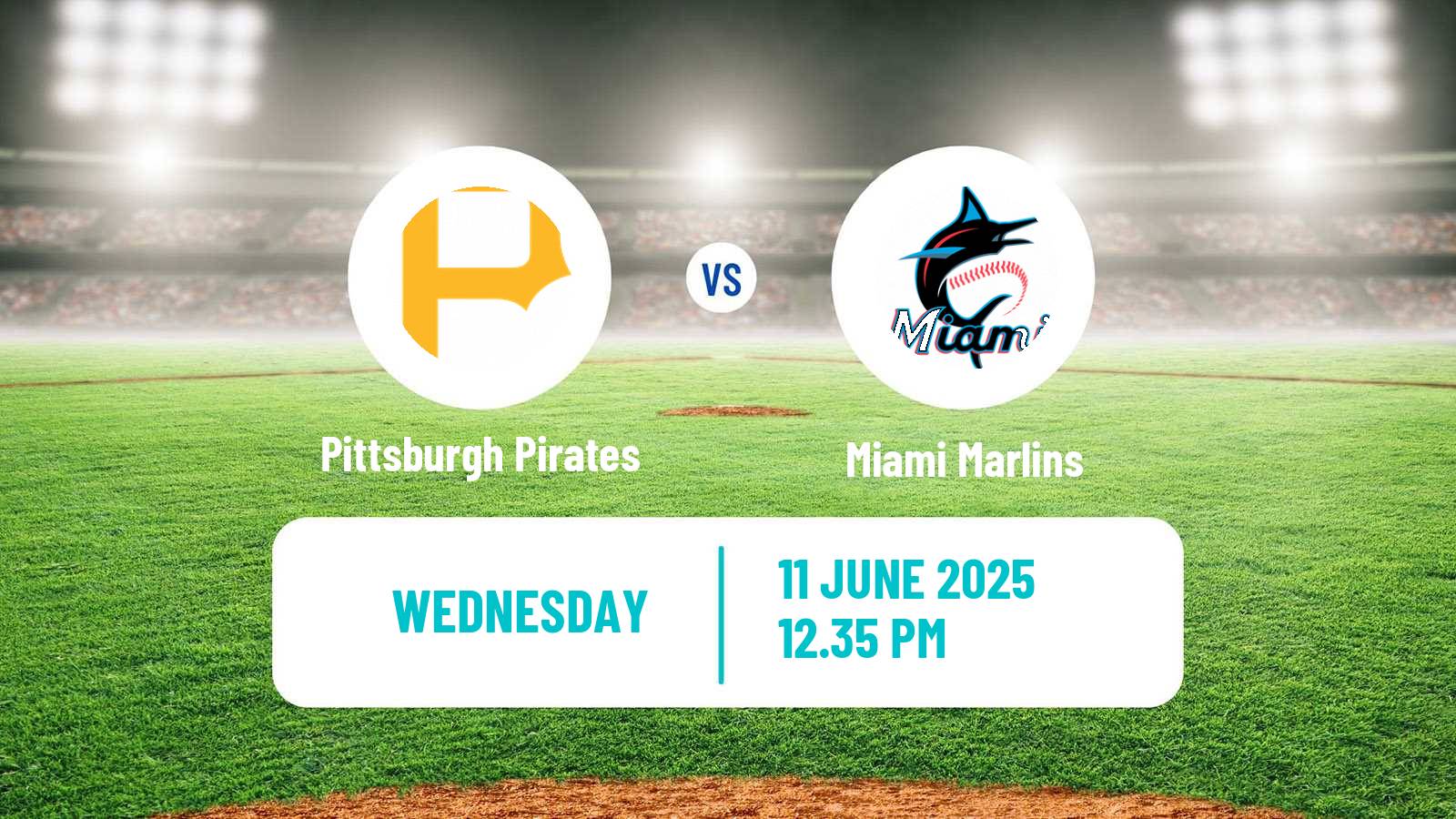 Baseball MLB Pittsburgh Pirates - Miami Marlins