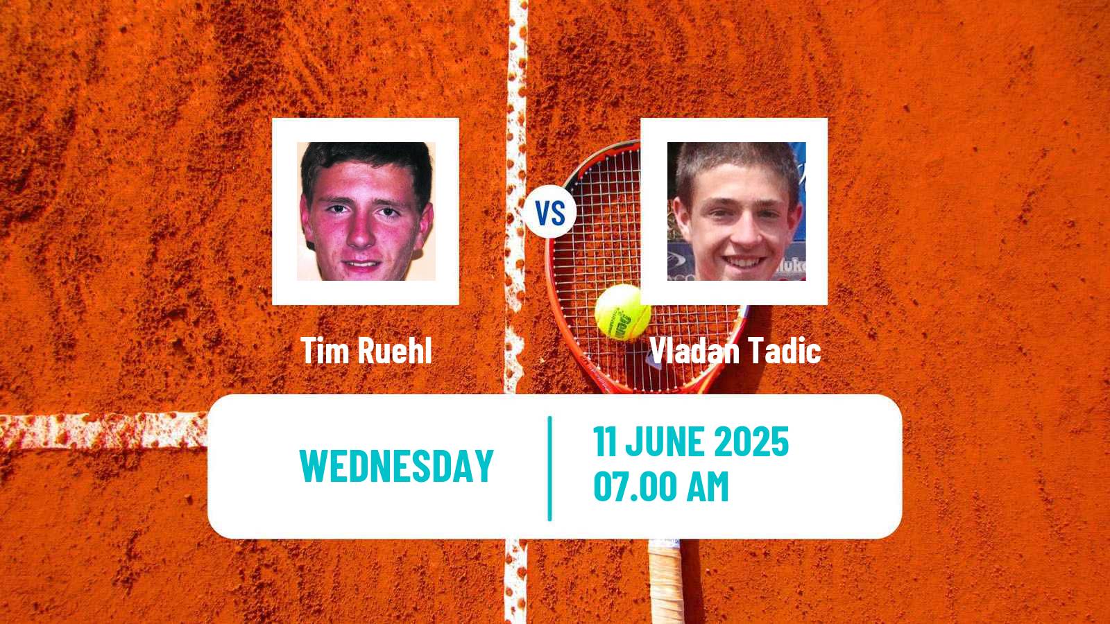 Tennis ITF M25 Kiseljak Men Tim Ruehl - Vladan Tadic