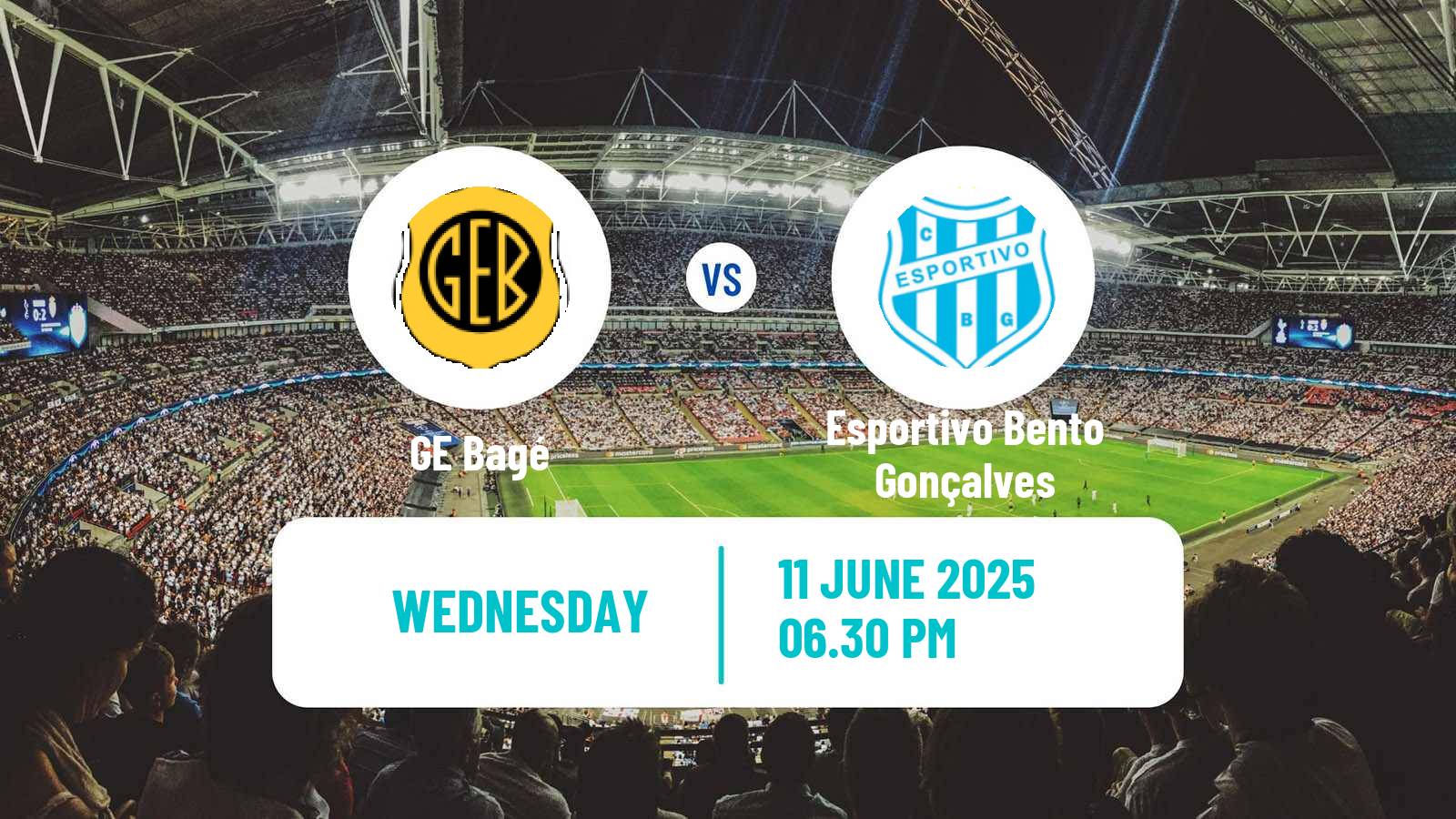 Soccer Brazilian Campeonato Gaucho 2 GE Bagé - Esportivo Bento Gonçalves
