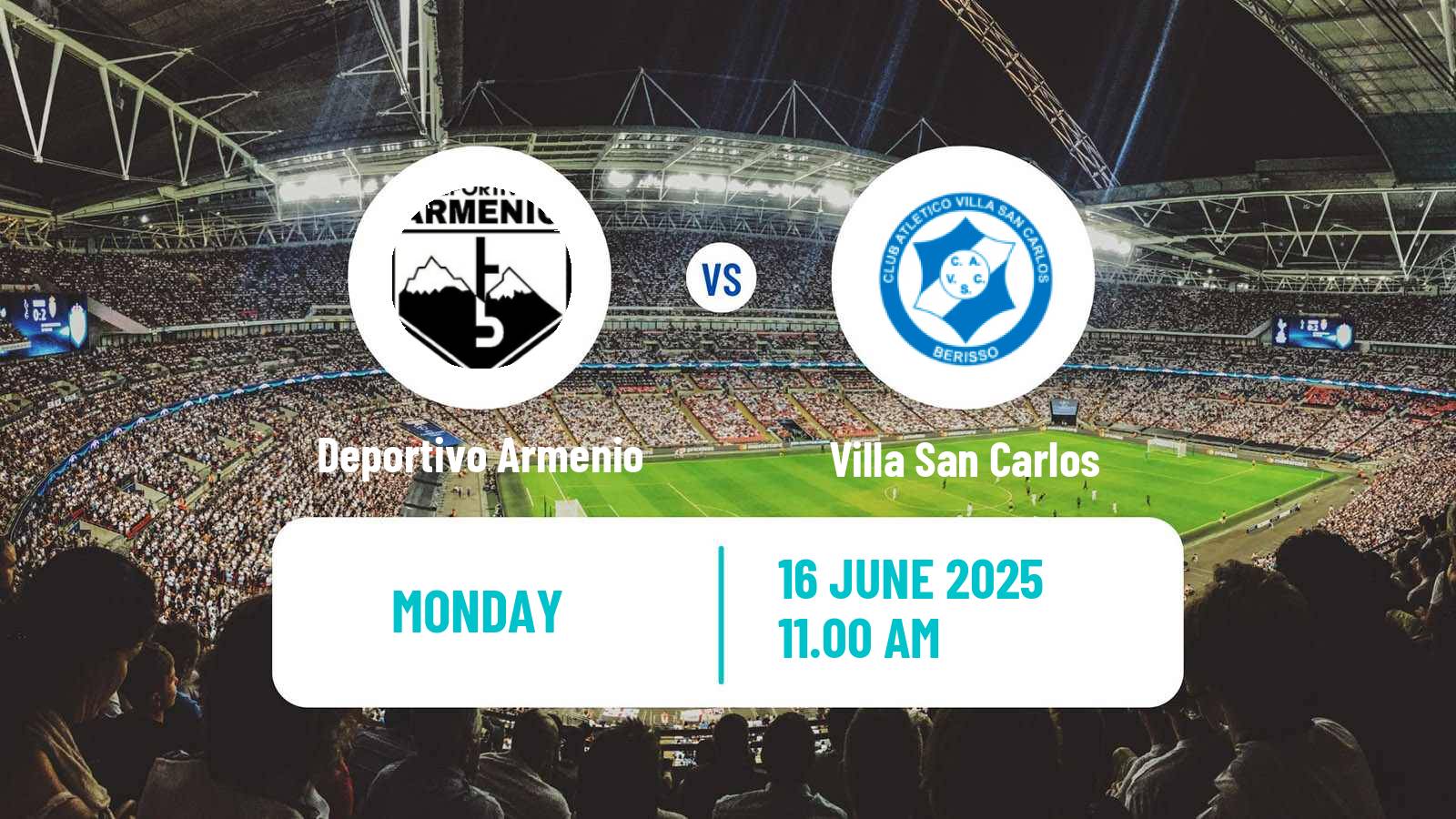 Soccer Argentinian Primera B Deportivo Armenio - Villa San Carlos
