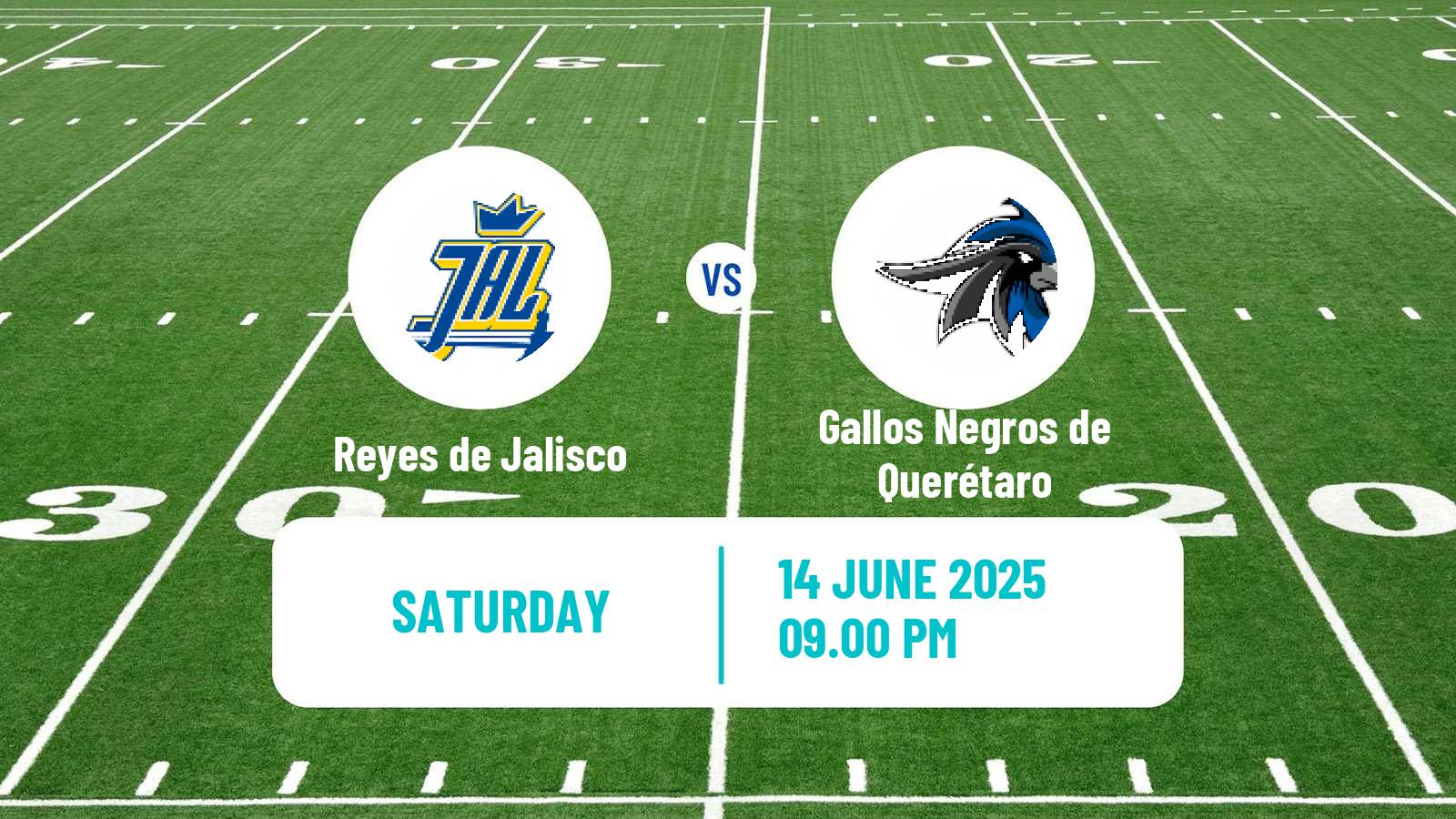 American football Mexican LFA Reyes de Jalisco - Gallos Negros de Querétaro